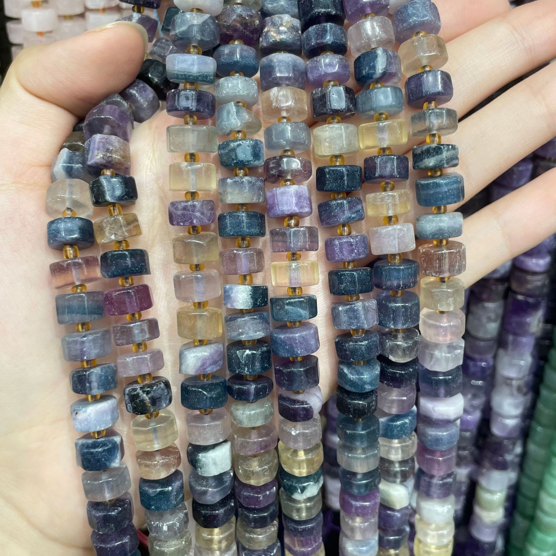 Natural purple fluorite
