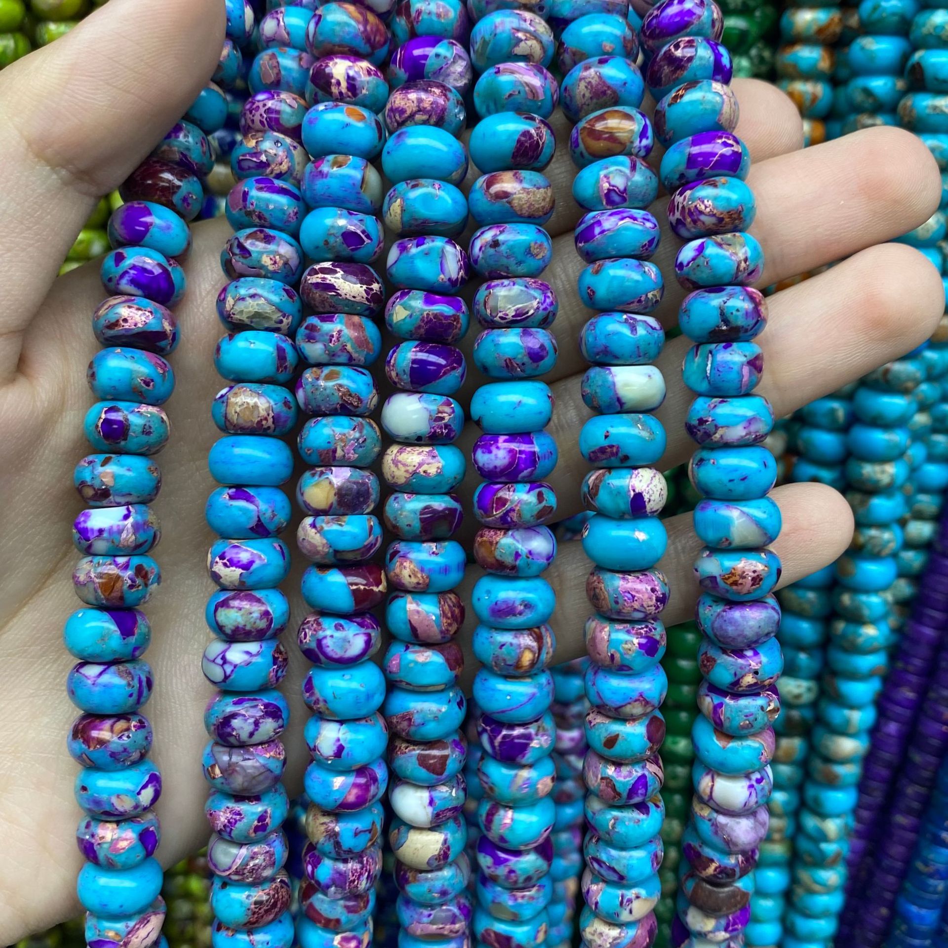 Turquoise purple