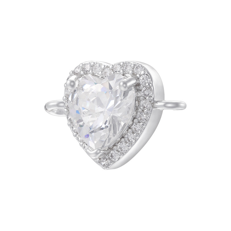 White gold with white diamonds