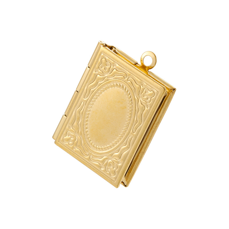 VD2367 Gold Stainless Steel Square Photo Box