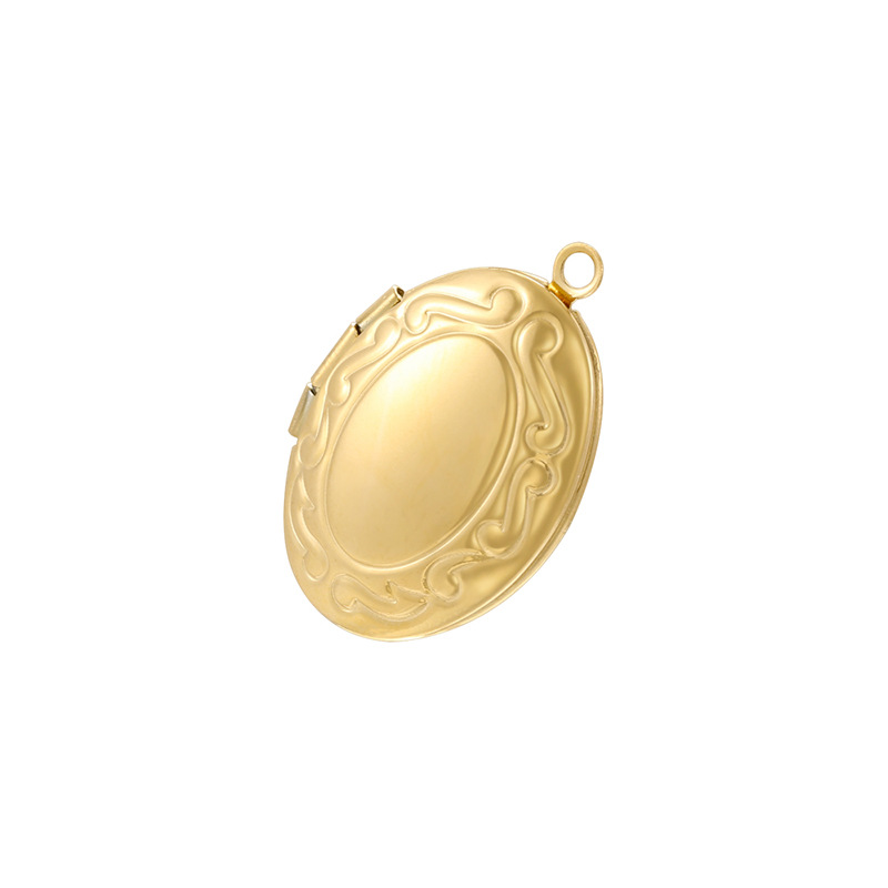 VD2372 Gold Stainless Steel Oval
