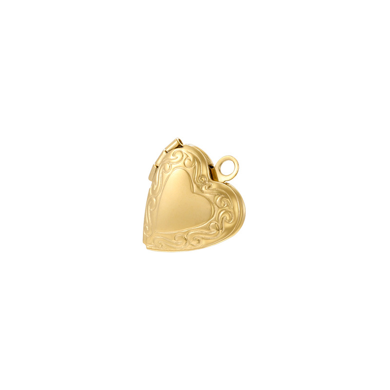 VD2373 Gold Stainless Steel Heart