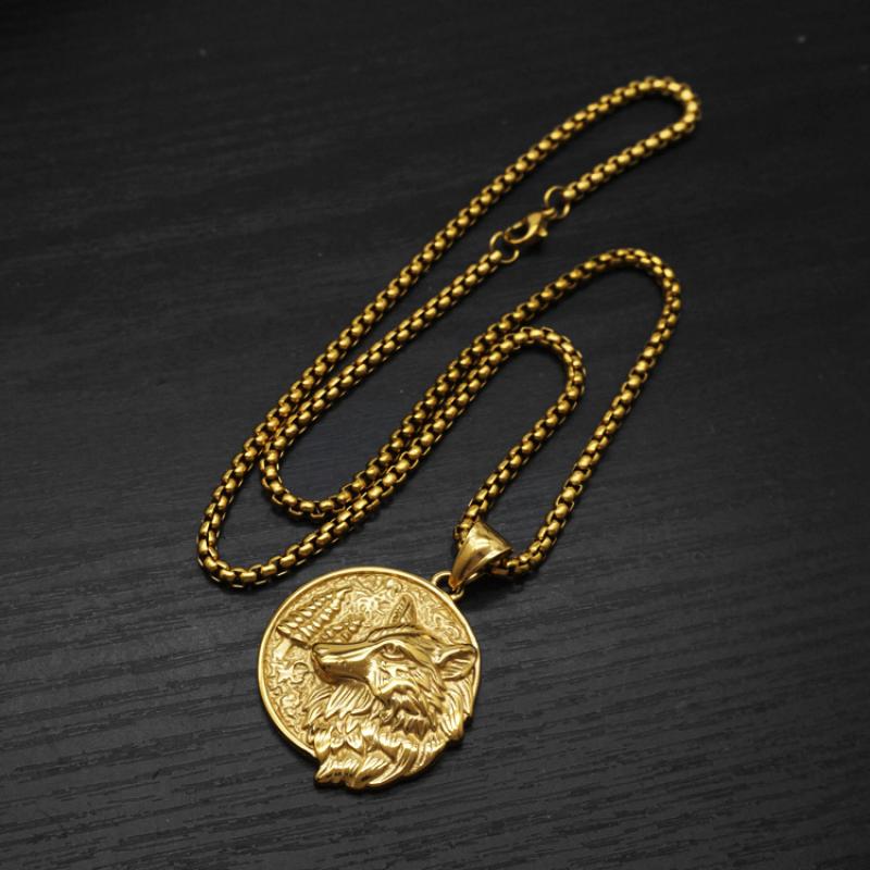 Gold with 3mm 60cm square pearl chain