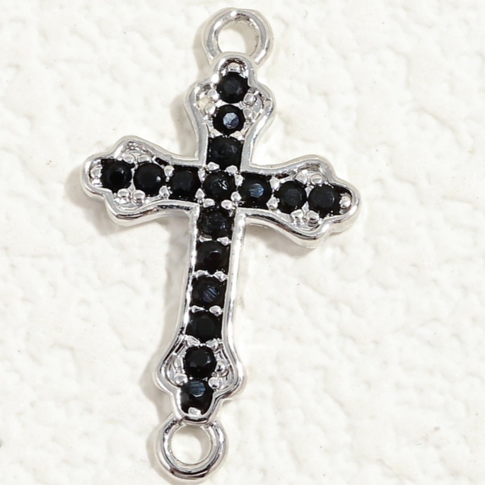 White gold black diamond
