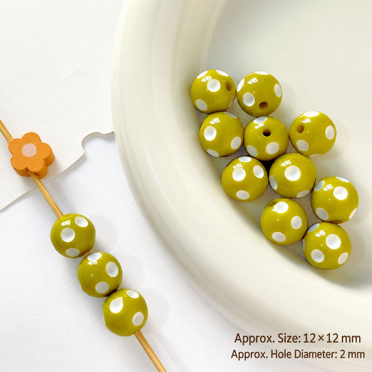 12mm [mustard color] one m-3521