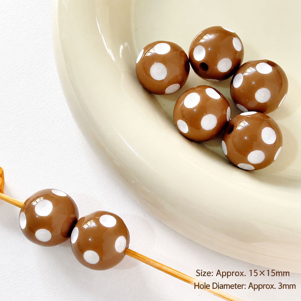 15mm [coffee color] one m-3537