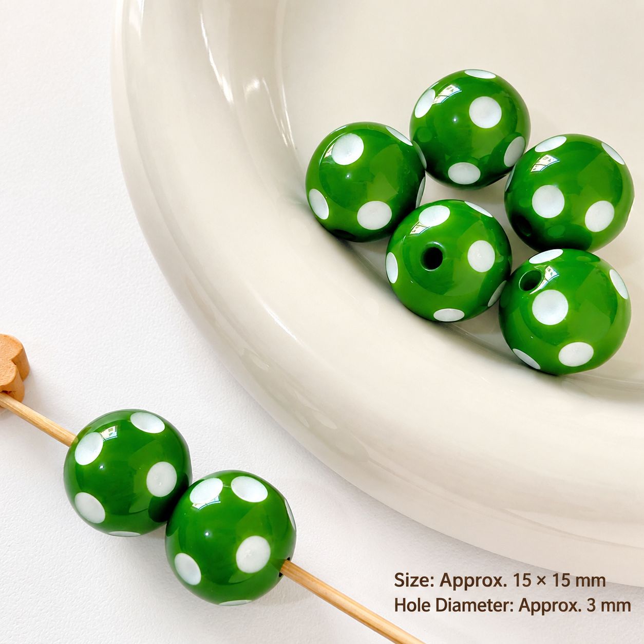 15mm [dark green] one m-3539