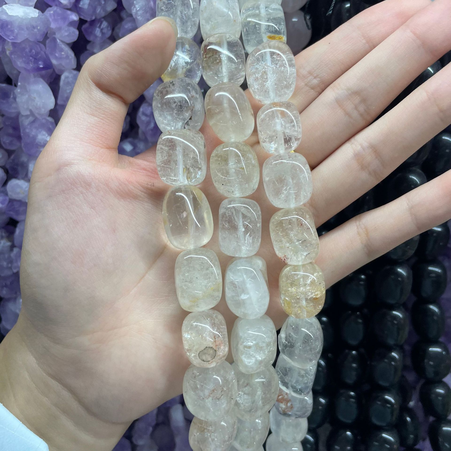 Natural white crystal