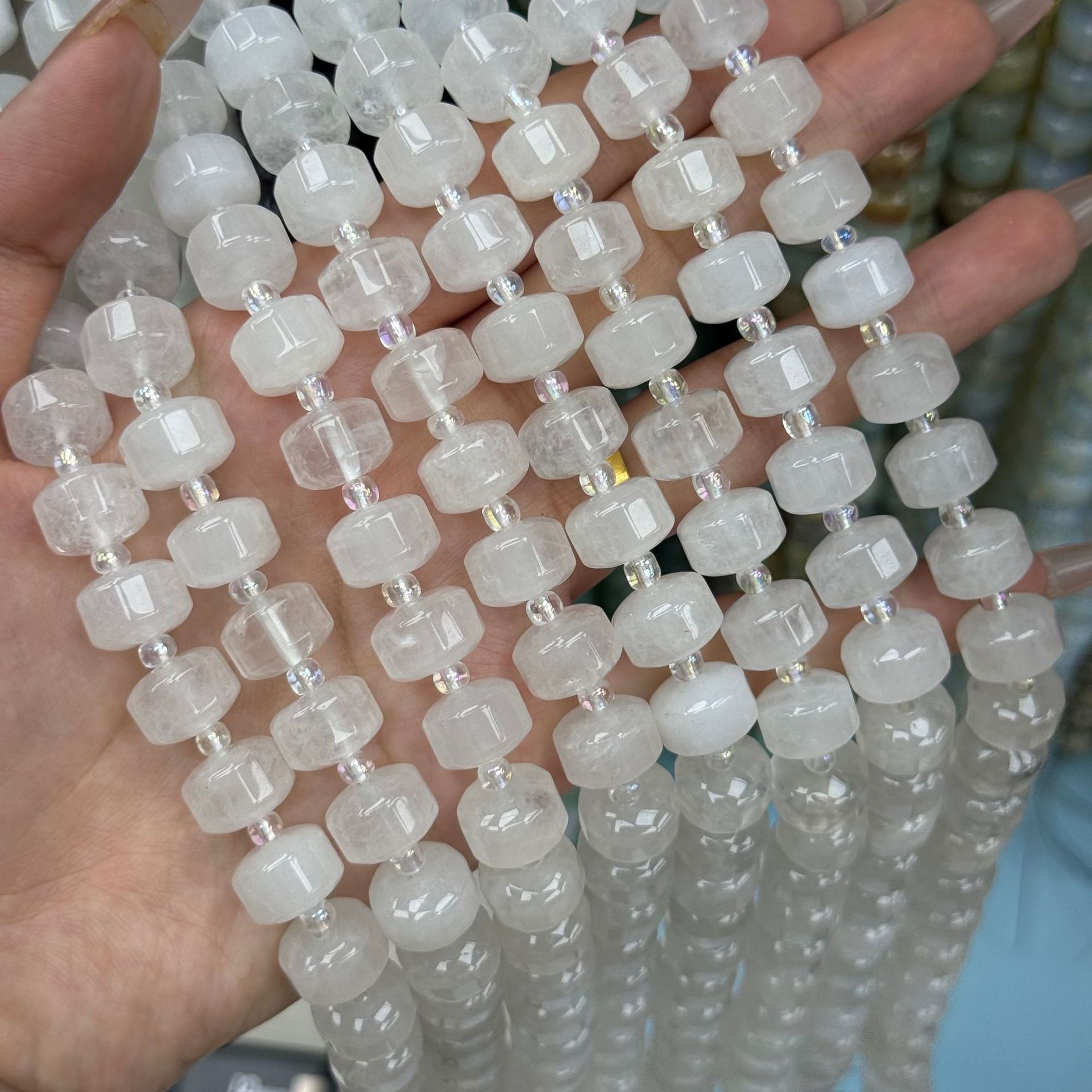 Natural white crystal