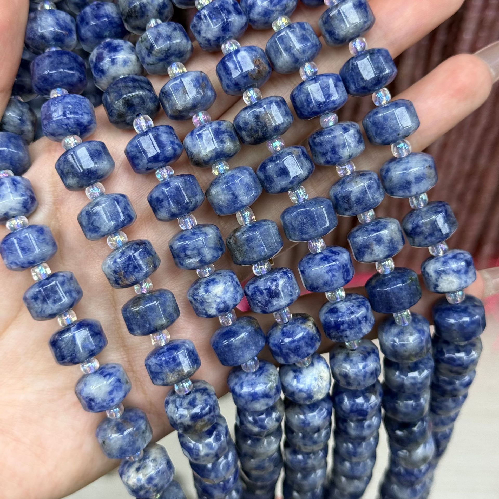 Natural blue point stone