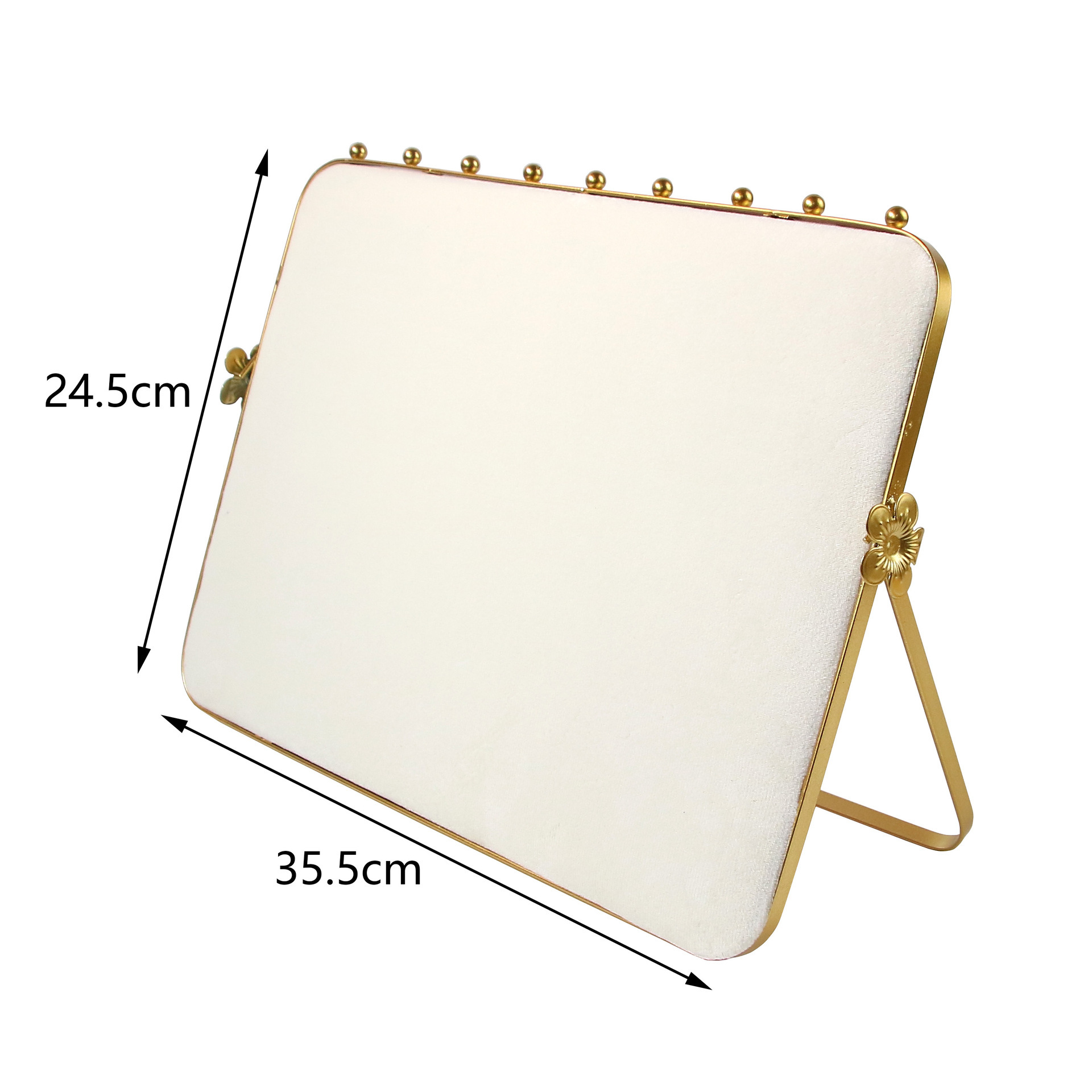 Inclined soft bag with support