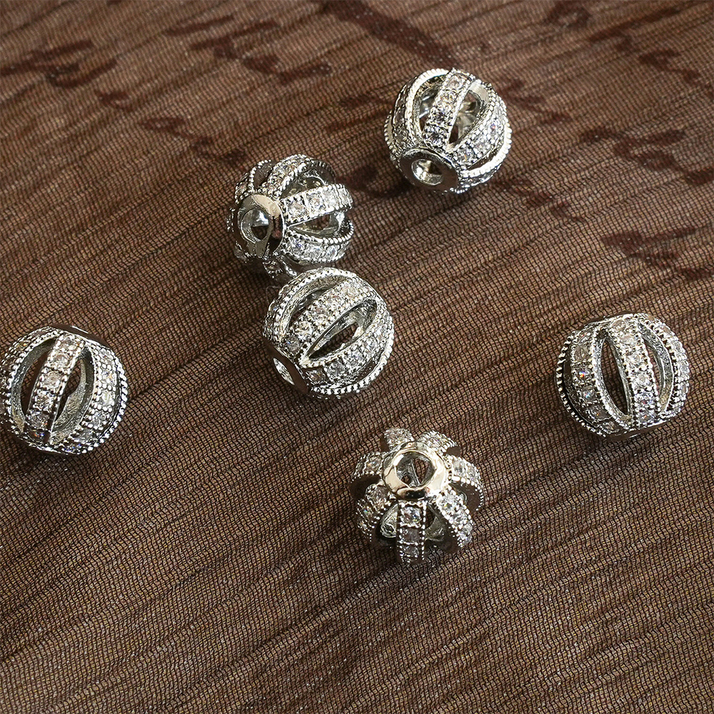 platinum color 8mm/hole 1.9mm