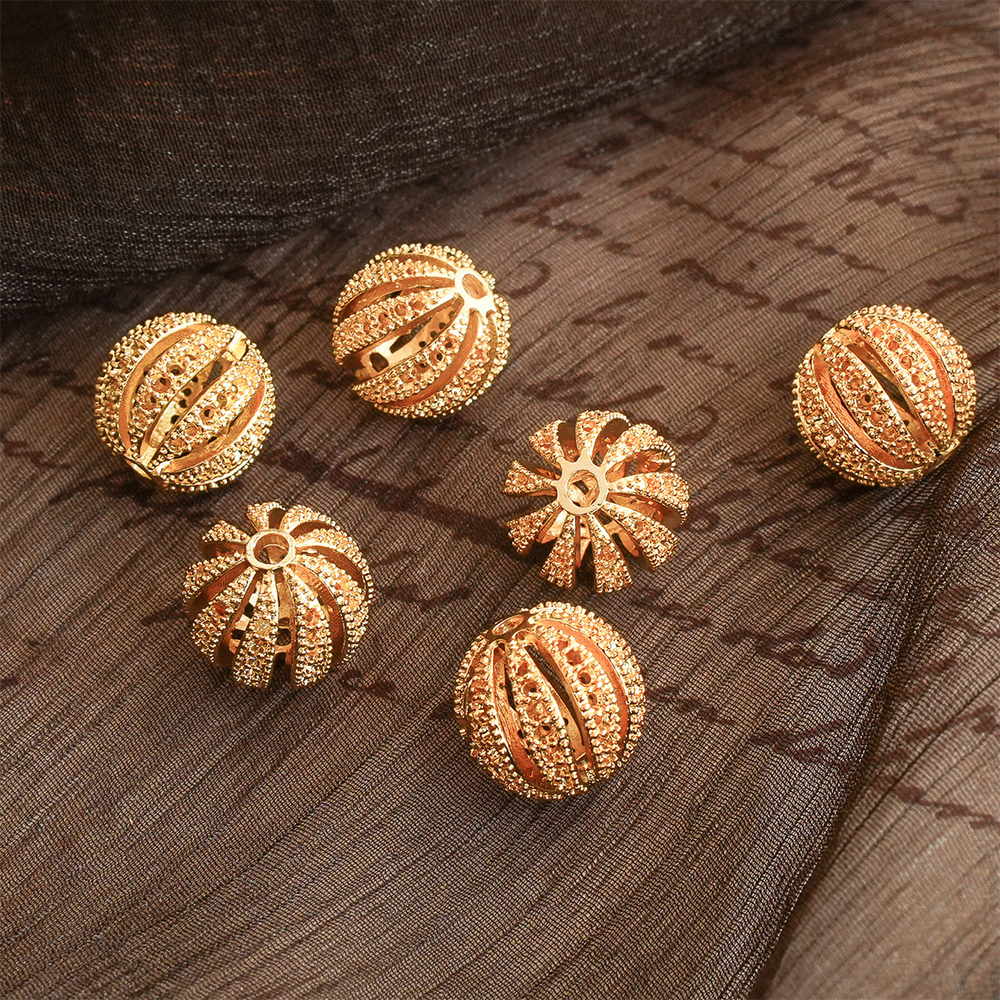 18K gold plated 12mm/hole 1.9mm