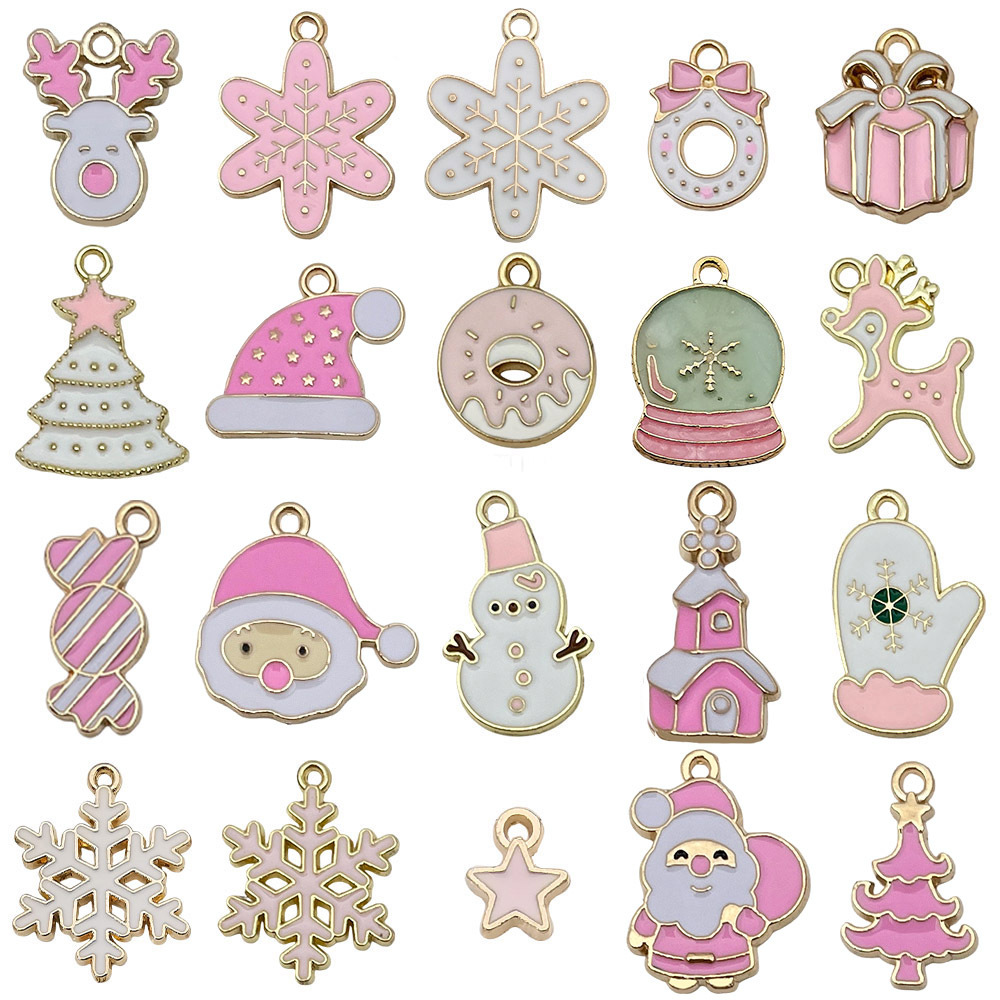 Mix 20 pieces - pink and white christmas series - 20 styles each 1-24.85g - sn1590