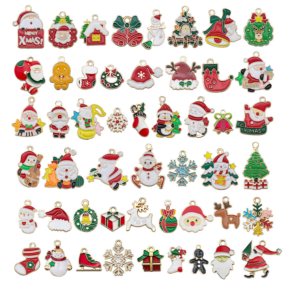 New mixed 50 pieces of dripping christmas - 50 styles, 1 piece each - sn936