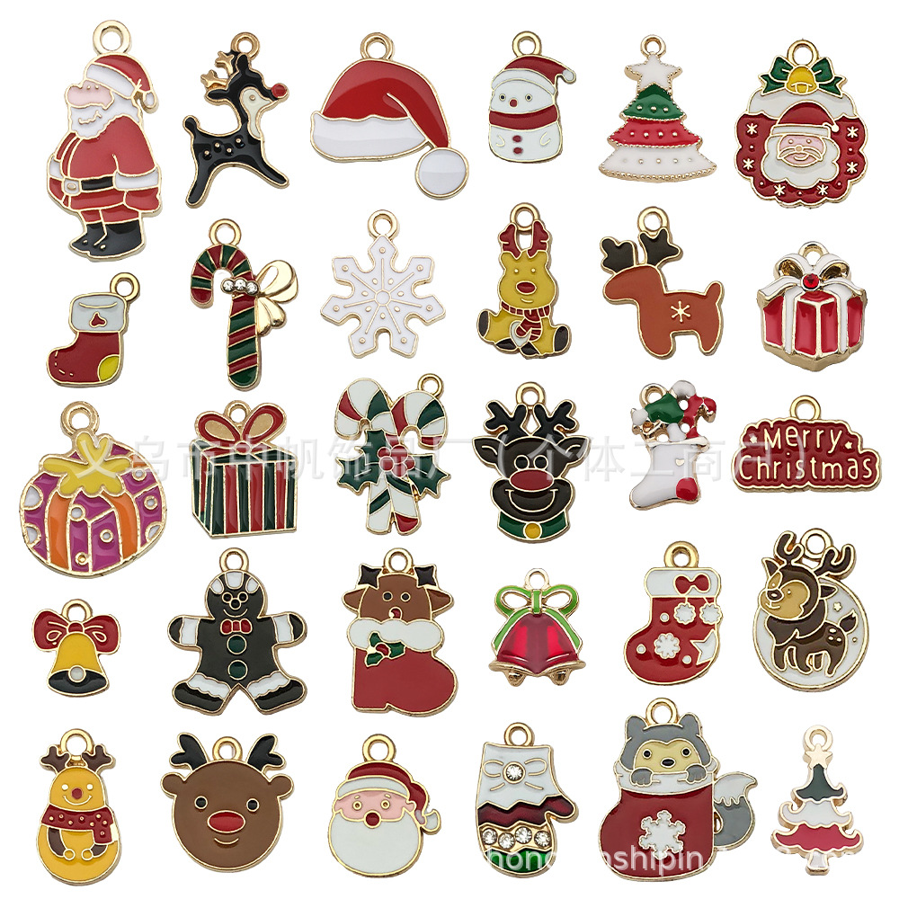 Mix 30 new oil-dropping christmas - 30 styles, 1 each - sn1031