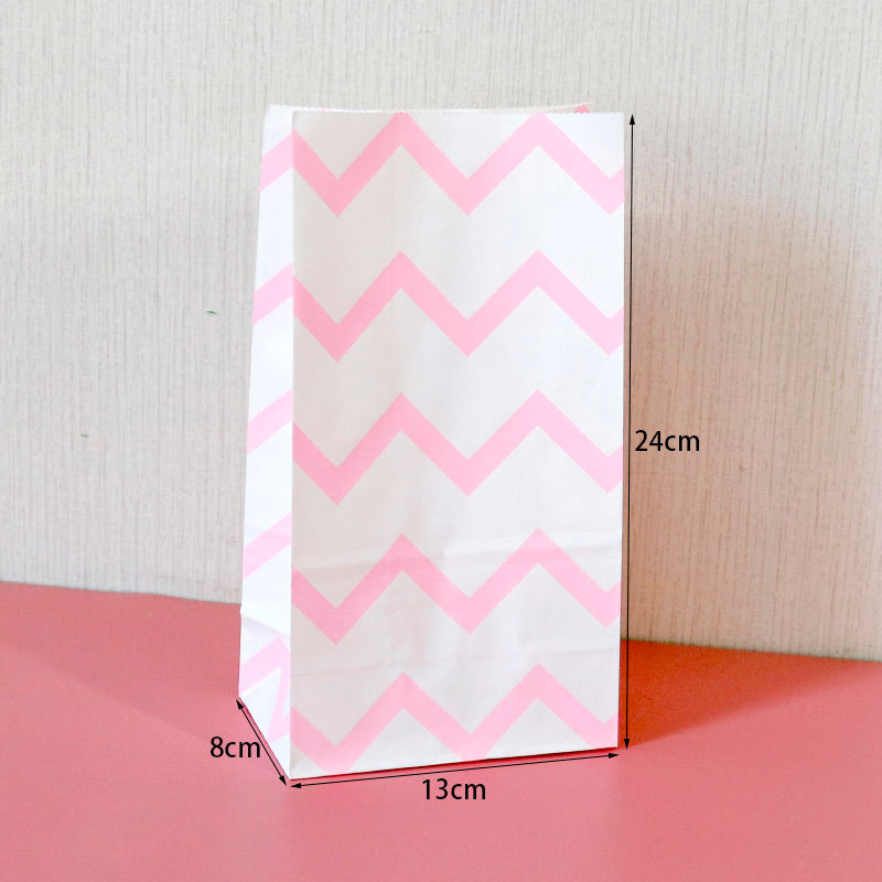 E3-3 pink corrugated; kraft paper; single paper bag: 24x13x8cm