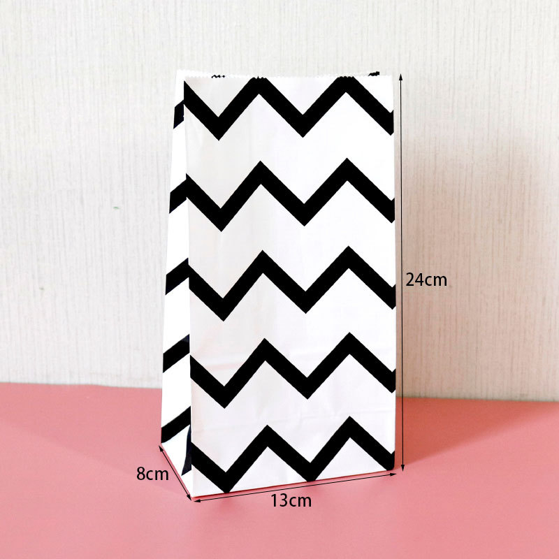 E3-7 black corrugated; kraft paper; single paper bag: 24x13x8cm
