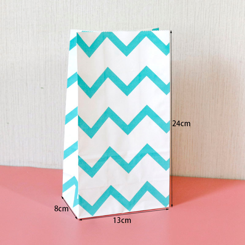 E3-10 blue-green corrugated; kraft paper; single paper bag: 24x13x8cm