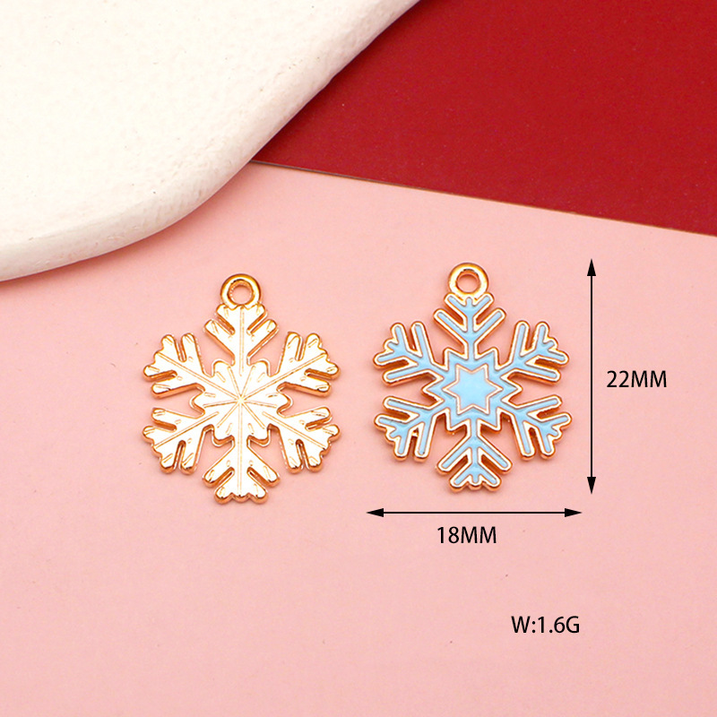 21 blue snowflakes