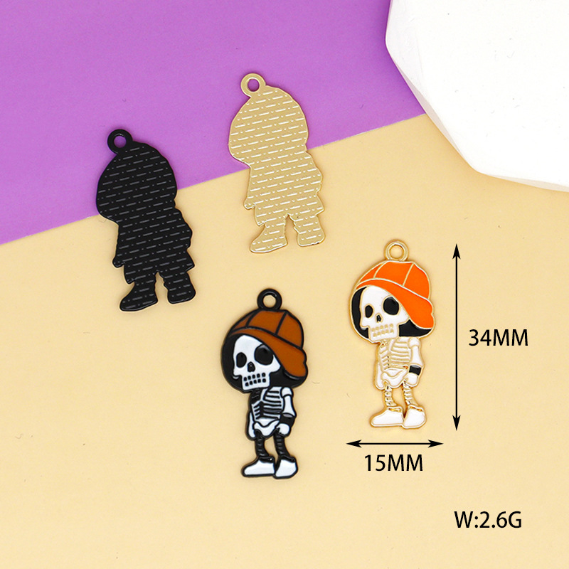 7 Orange Hat Skeleton