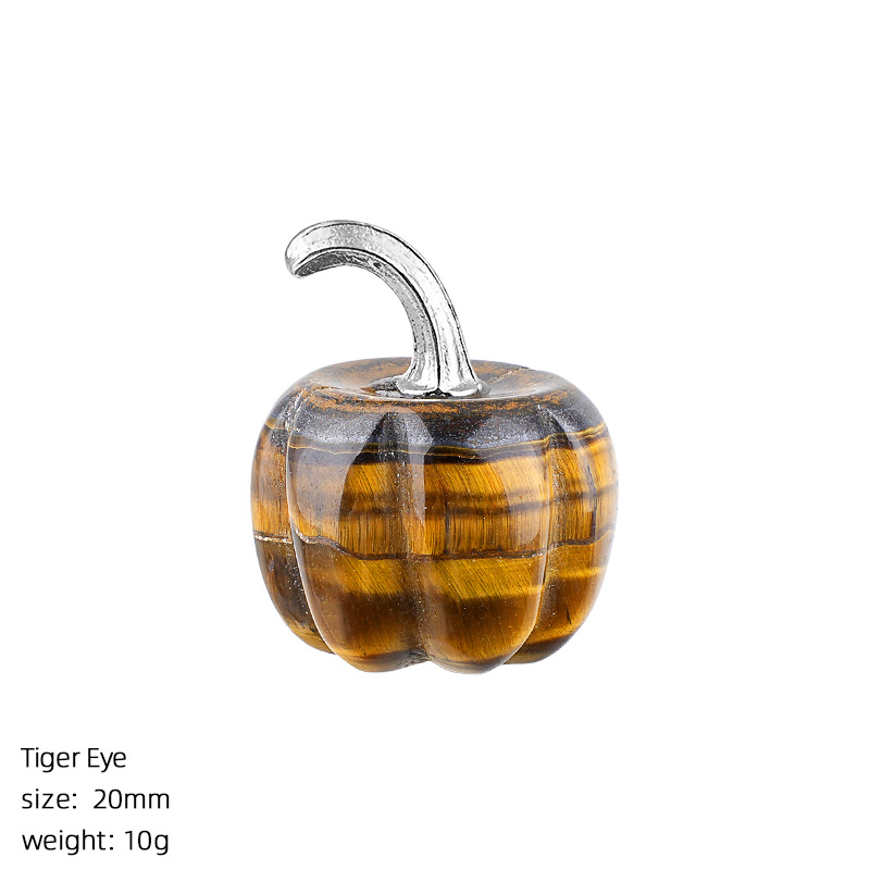 Tiger Eye Stone Pumpkin