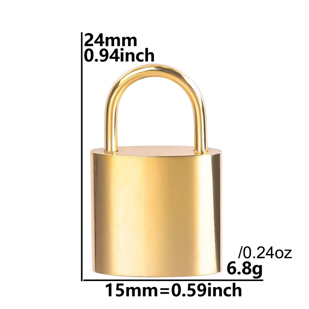 Gold - lock pendant
