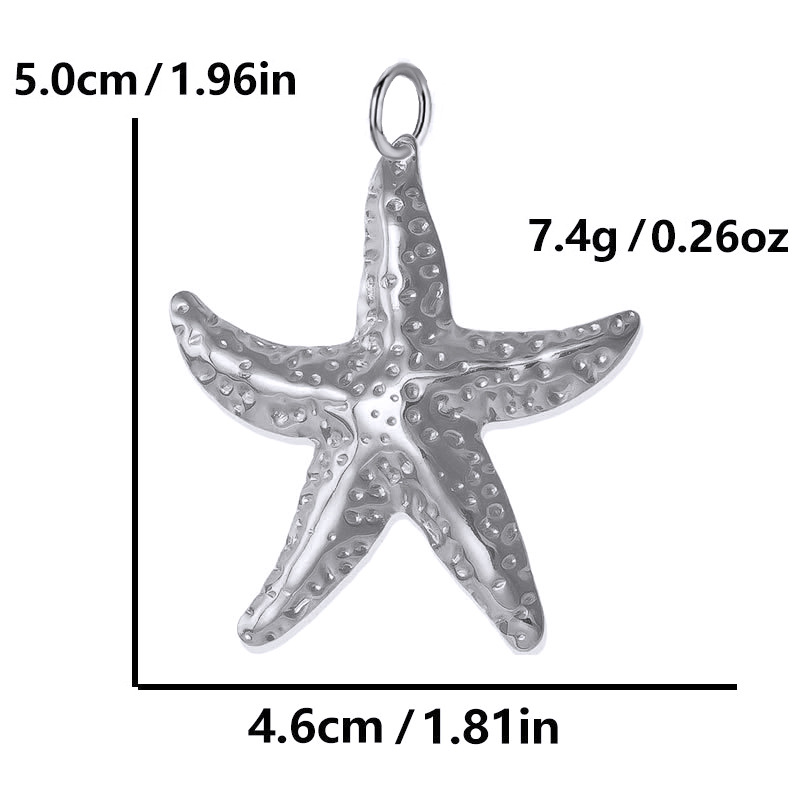 Steel color - big starfish