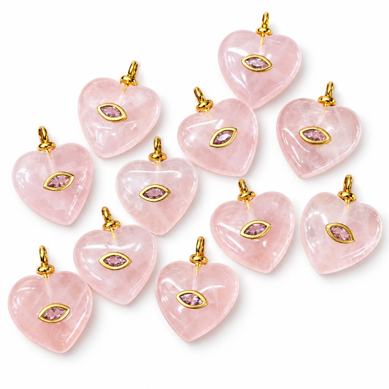 Rose quartz love pendant