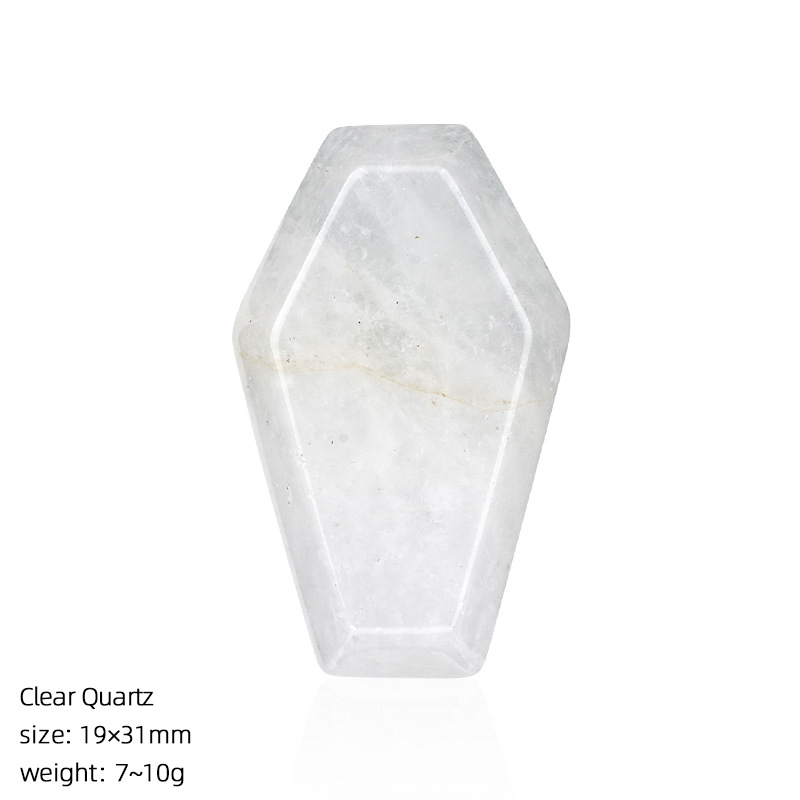White crystal coffin panel