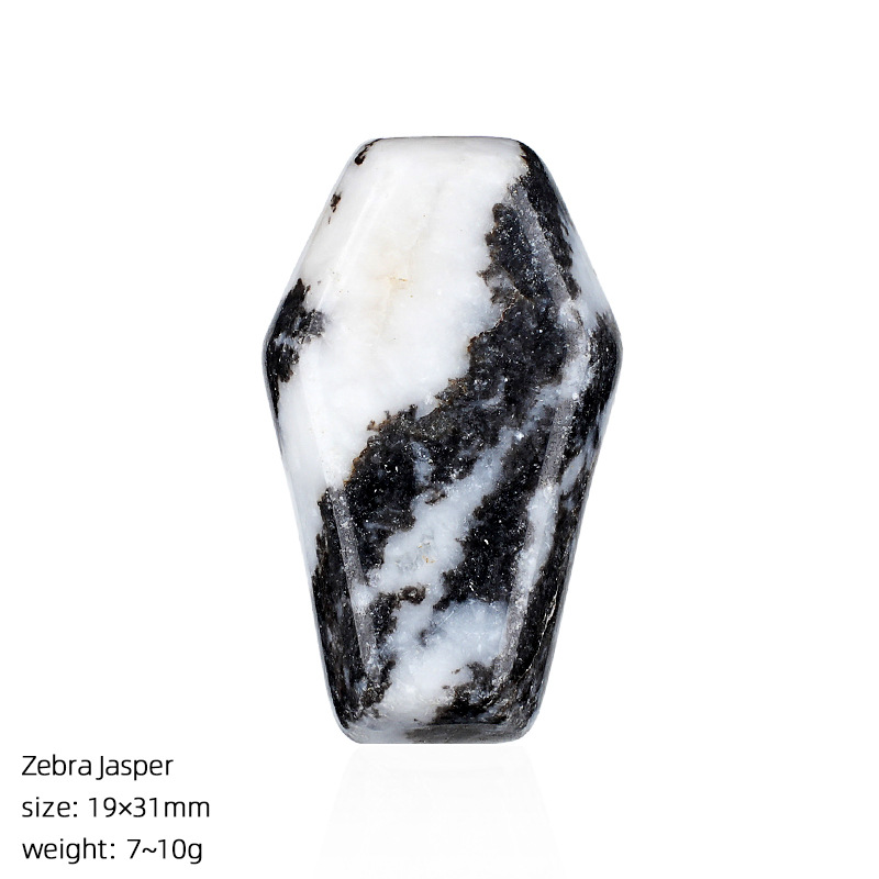 Black and white stone coffin panel