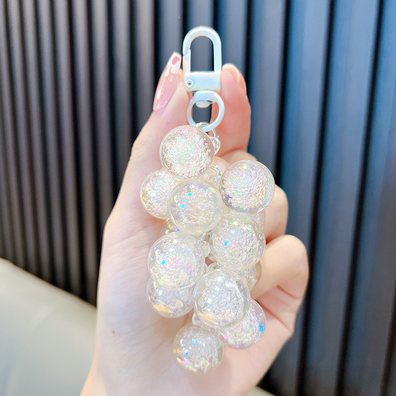 Grape keychain-white