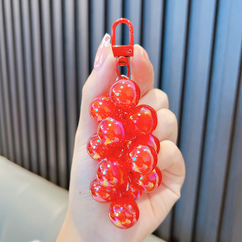 Grape keychain-red
