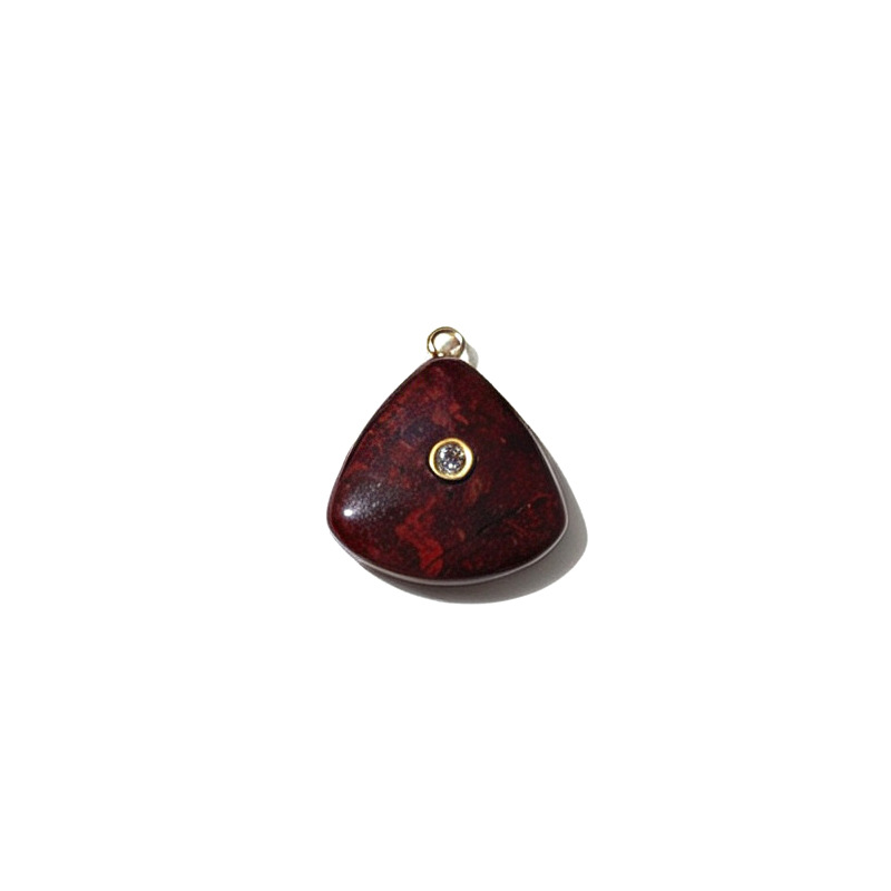 Red flower stone