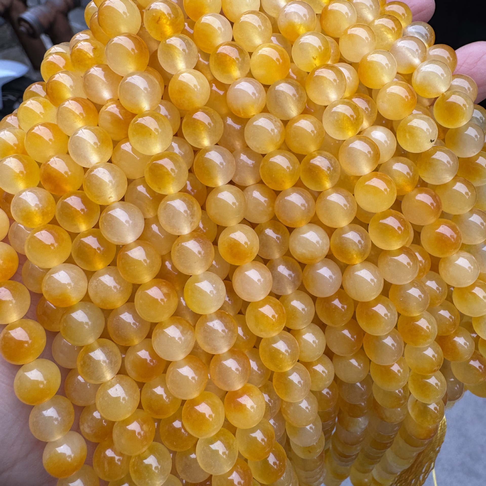 Golden Flowered Chalcedony