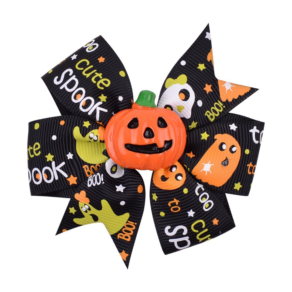Black Pumpkin (green-orange ghost)