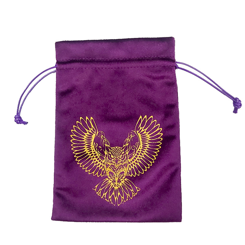 Owl purple cloth bag * 13*18cm
