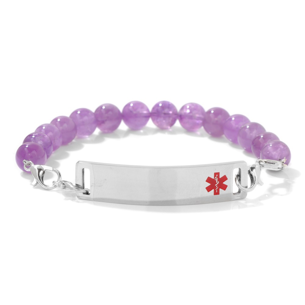 Natural Amethyst-lobster clasp (adjustable)