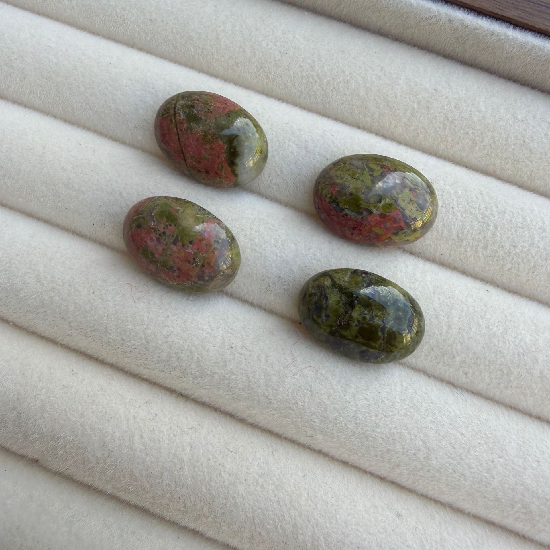 Floral green stone