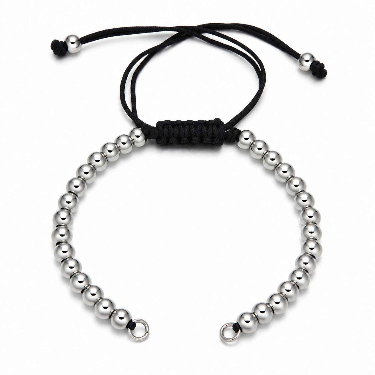 Black (silver beads)