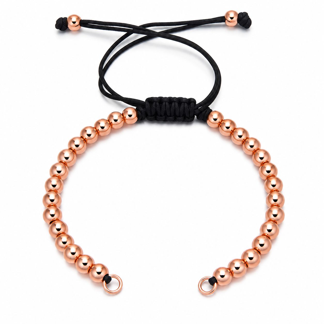 Black (rose gold beads)