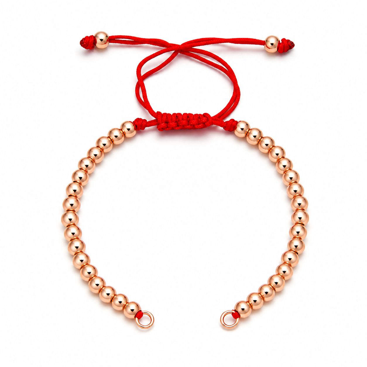 Red (rose gold beads)