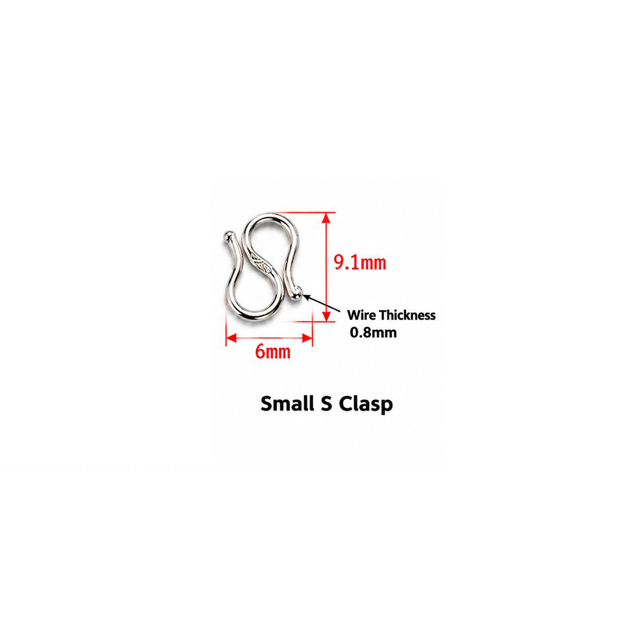 S buckle small 6x9.1mm