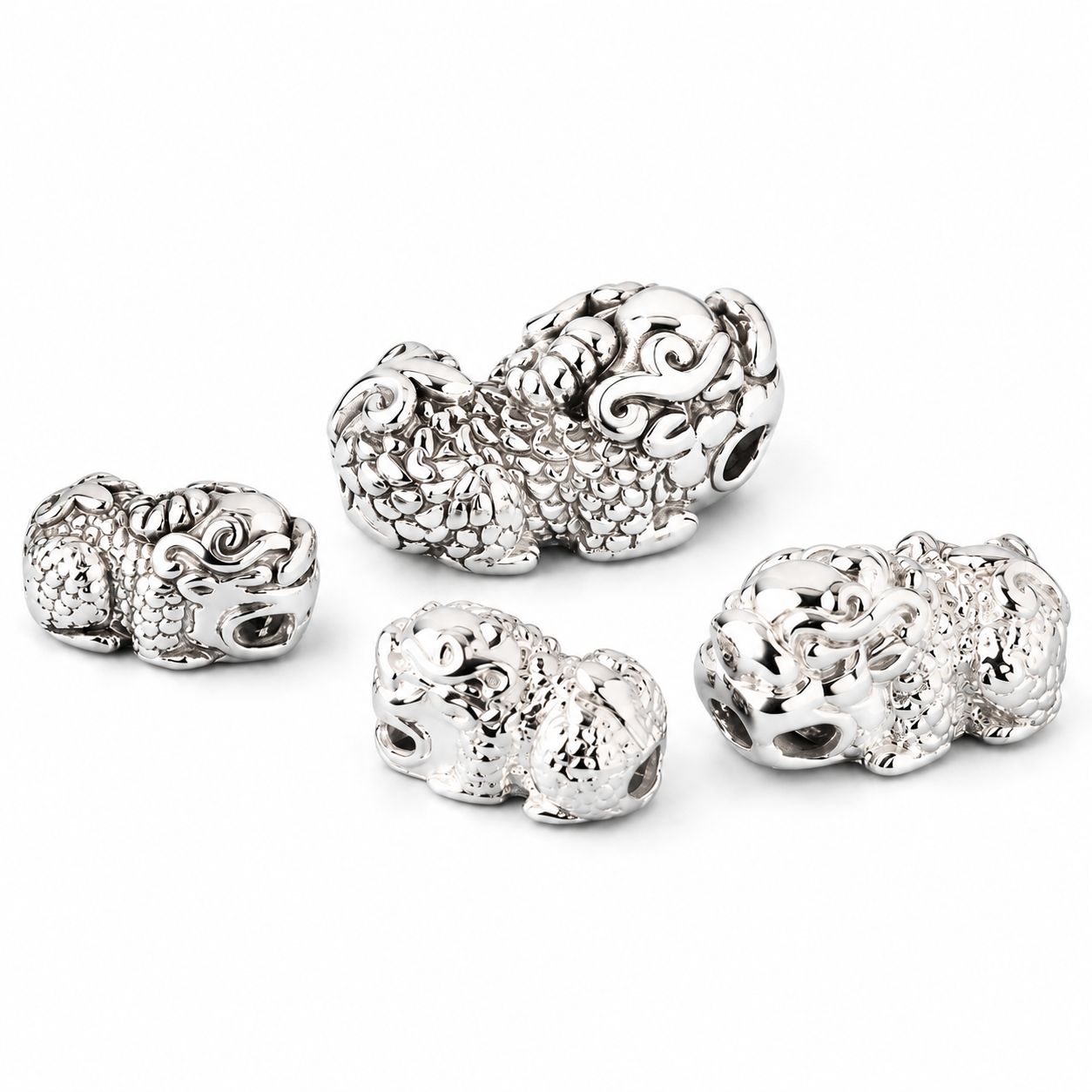 Plain silver large 17.5x7.6mm