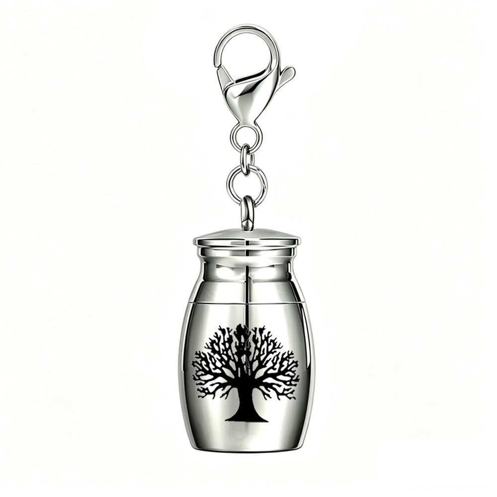 Tree of Life Jar 25*16mm Lobster Clasp No. 15