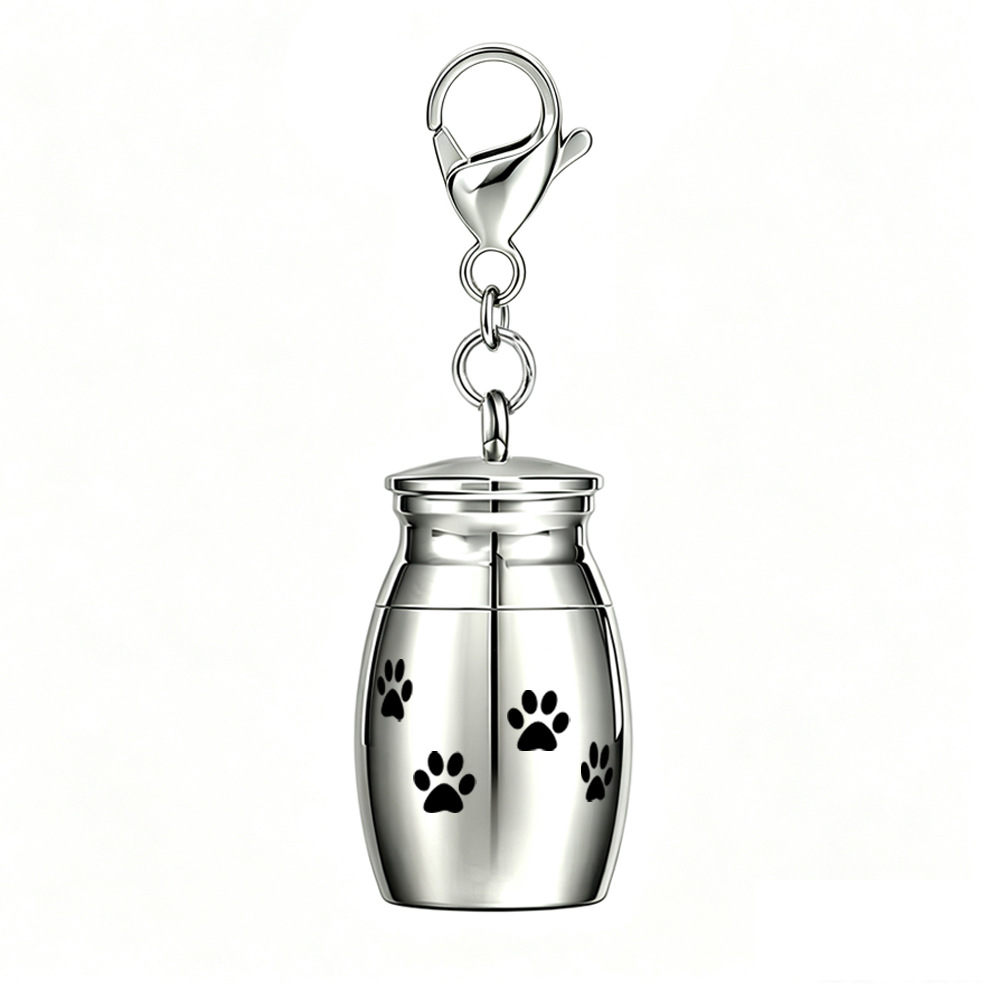 Paw print jar 25*16mm lobster clasp No. 15