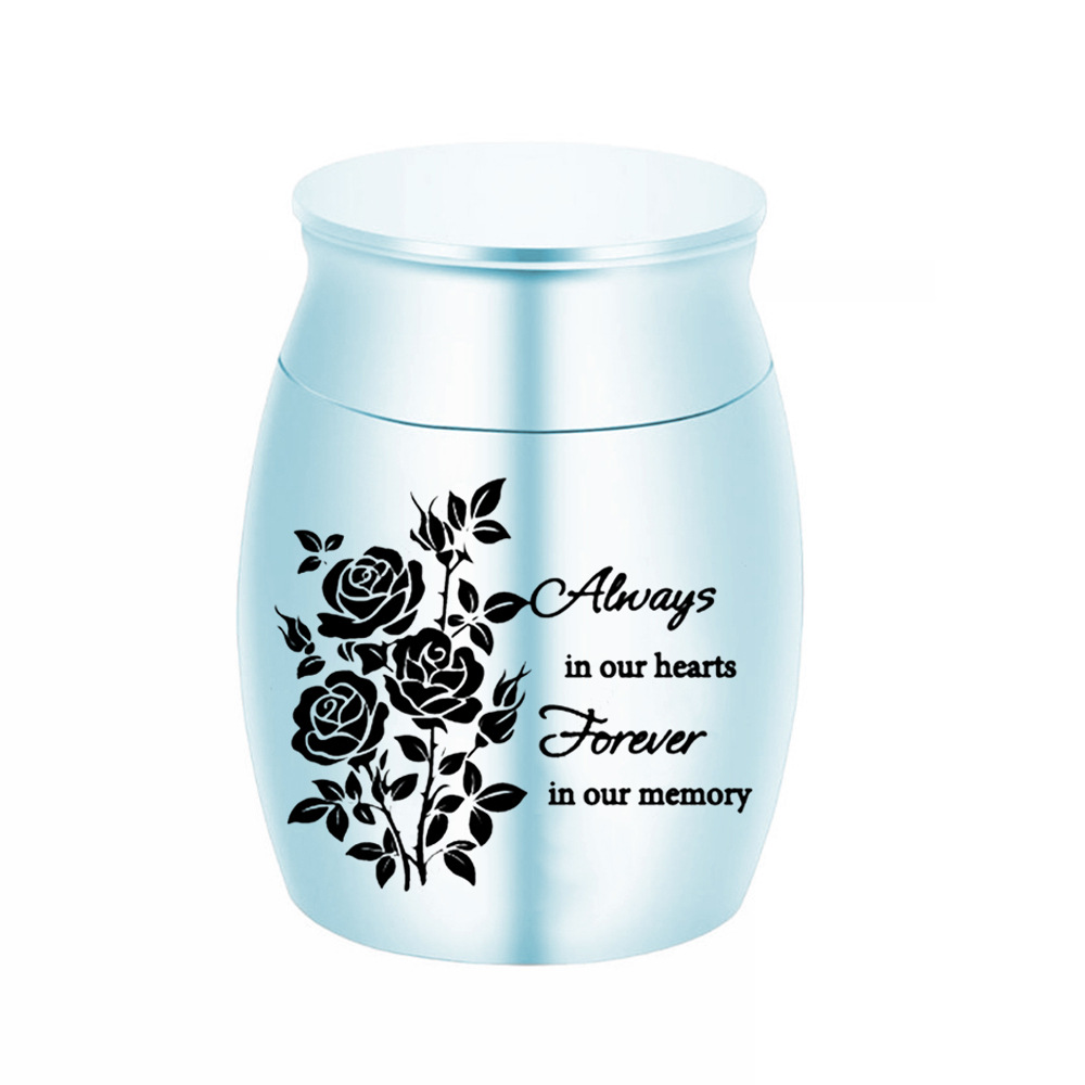 Sky blue jar 30x40mm
