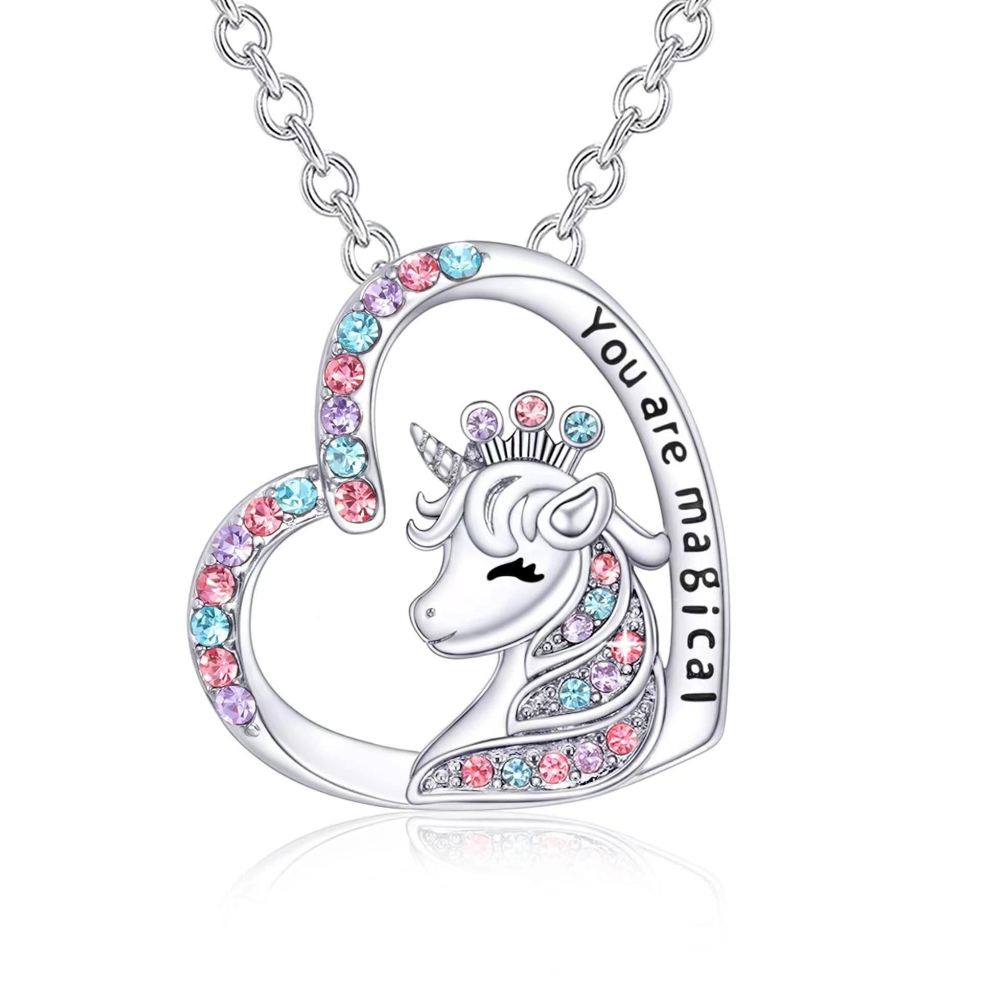 Women's crown unicorn Silver45cm