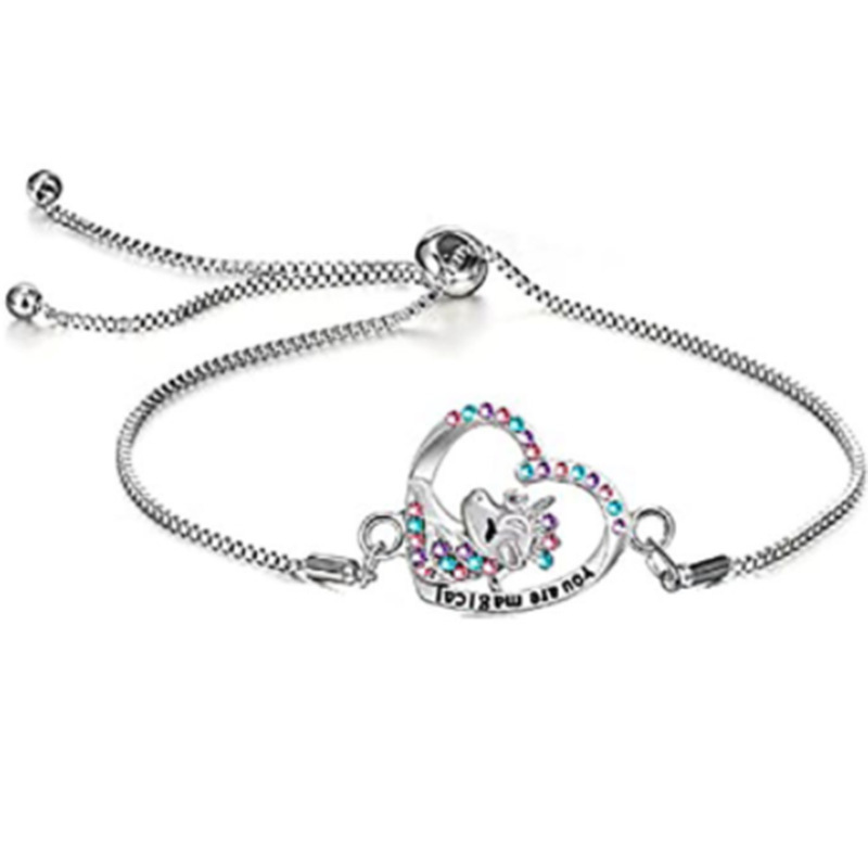 Women's crown unicorn Silver (bracelet)
