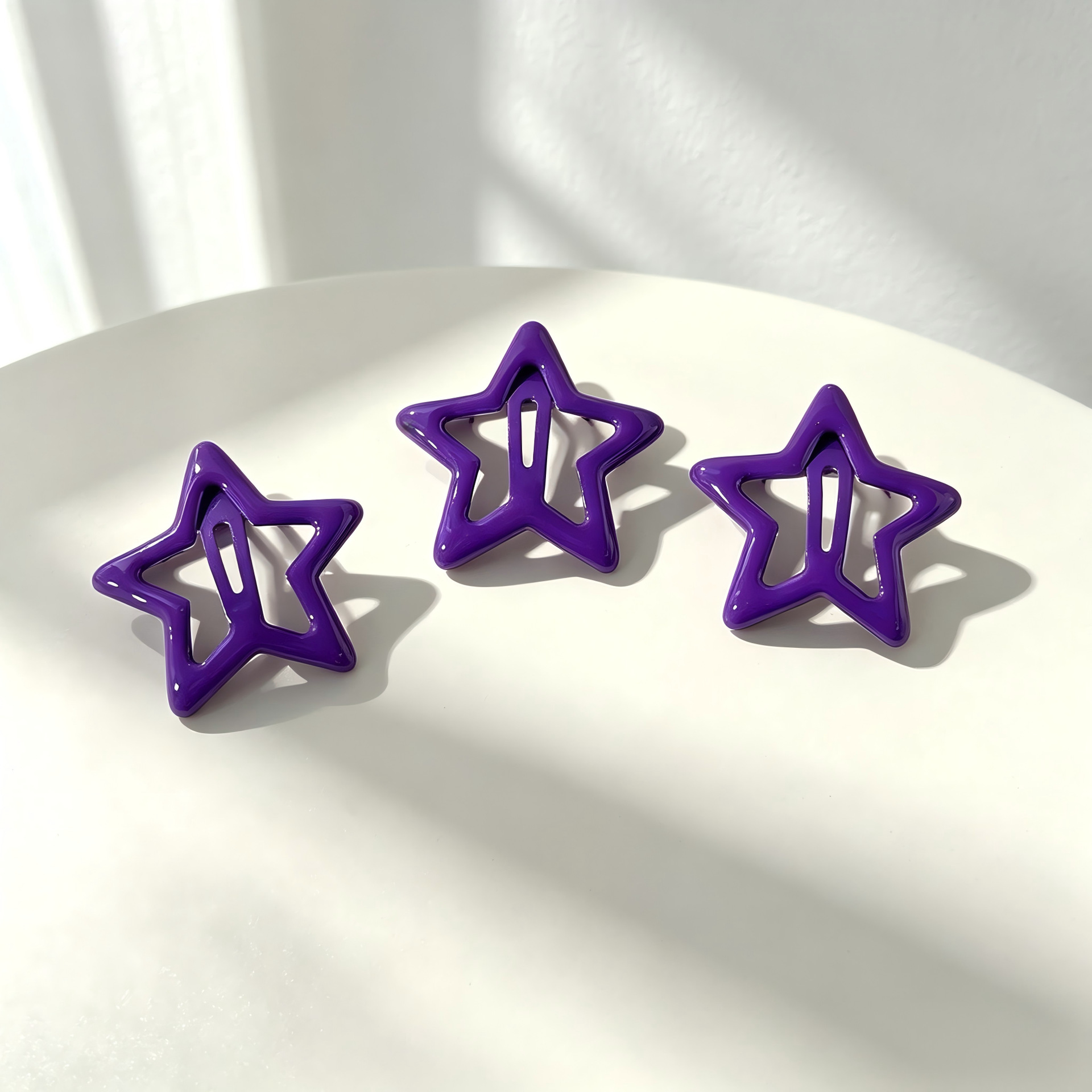 Glossy dark purple